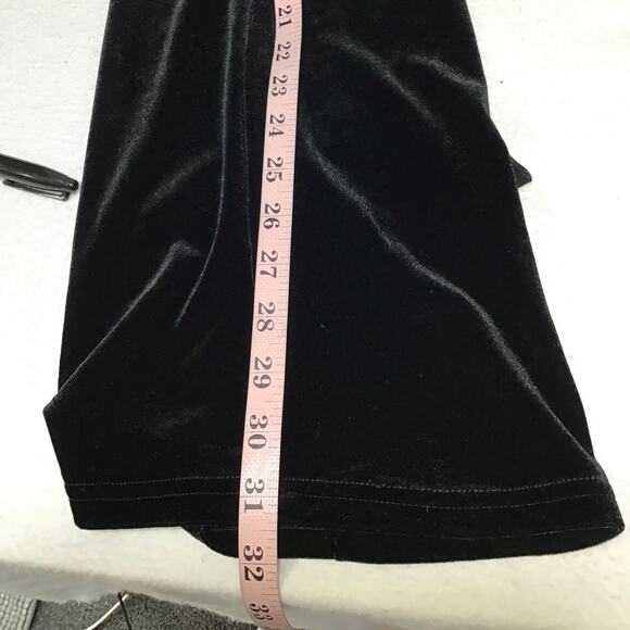 LULU'S XXS Black Edgy Charisma Cutout Long Sleeve Velvet Jumpsuit NEW 0B12 - Picture 9 of 11